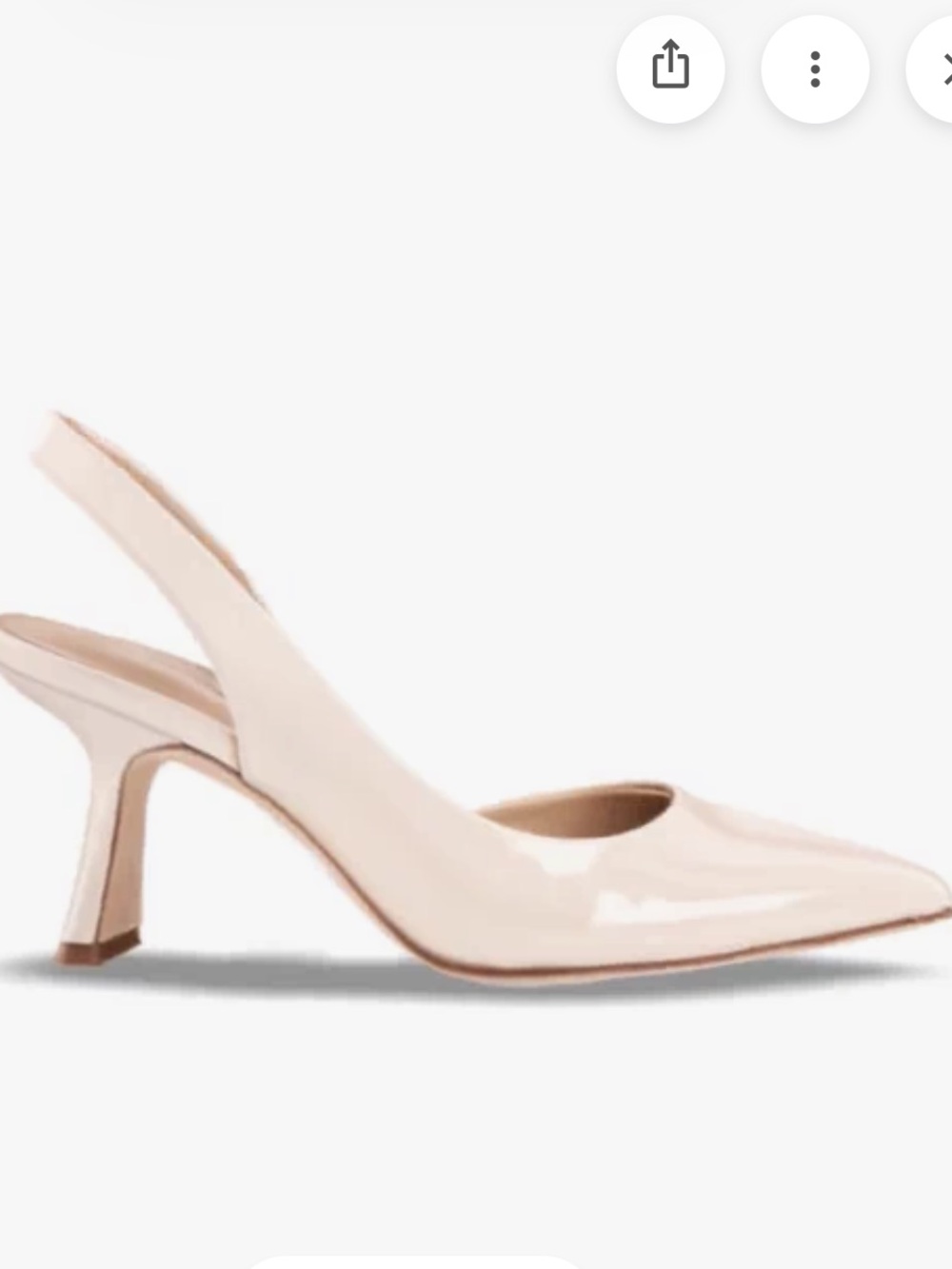 ANTONIO MELANI Blush Patent Leather Slingback Pumps